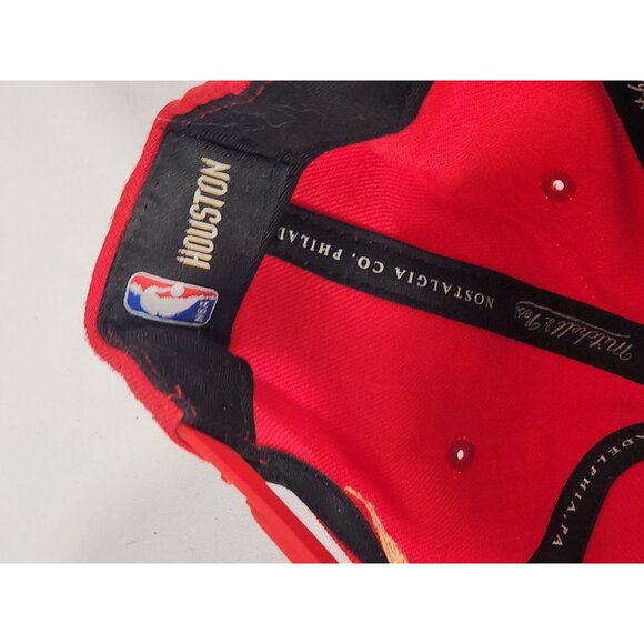 NOS VGT Mitchell & Ness Houston Red Wool Cap Snapback - Picture 7 of 8